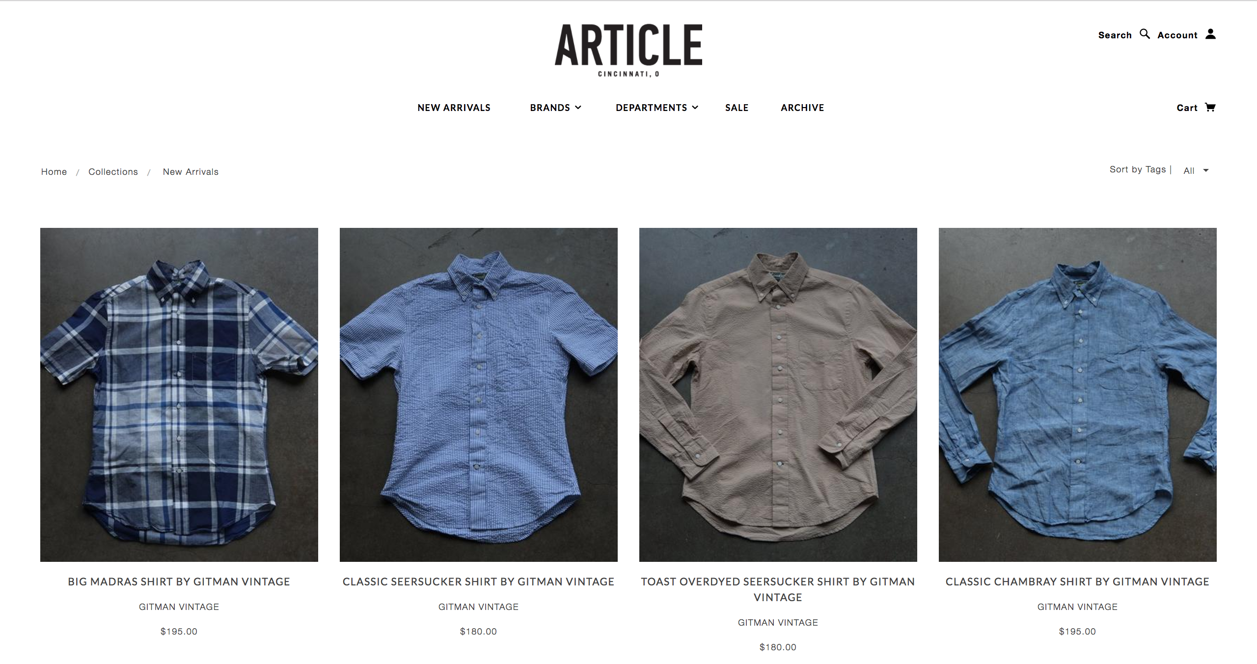 Photo of Article retail web design